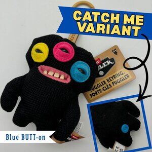 CATCH ME Fuggler ANNOYED ALIEN 5" Collectible Plush Clip *Blue Button Variant*